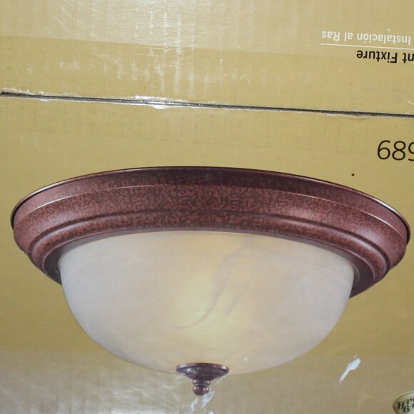 HAMPTON BAY CLASSIC COLLECTION FLUSH MOUNT FIXTURE - Picture 2 of 4